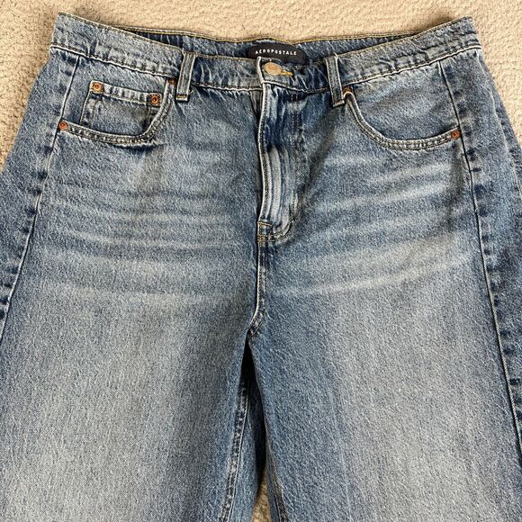 Aeropostale Barrel Jean Women 16 Wide Leg Denim Streetwear Loose Baggy 36x26 - Picture 3 of 16